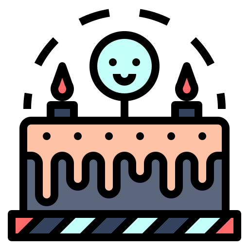 pastel de cumpleaños icono gratis