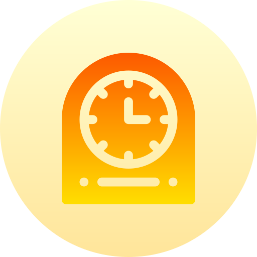 reloj de escritorio icono gratis