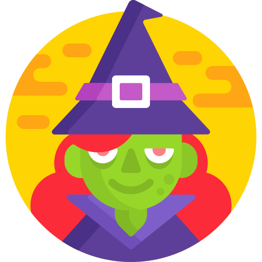 Witch Detailed Flat Circular Flat icon