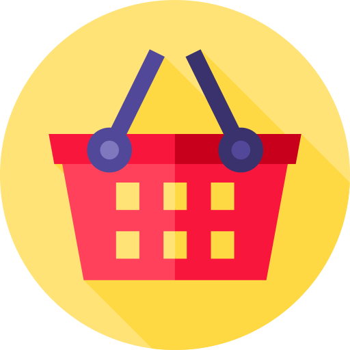 Basket Flat Circular Flat icon