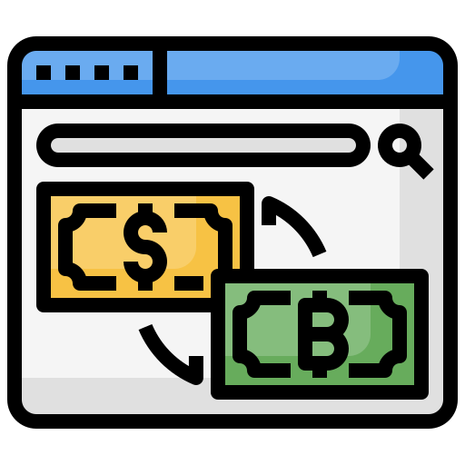 cambio de divisas icono gratis