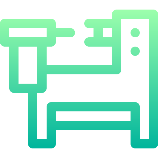 Lathe machine Basic Gradient Lineal color icon