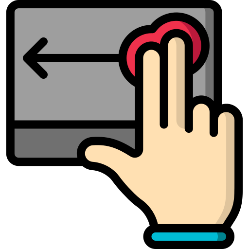 dos dedos icono gratis