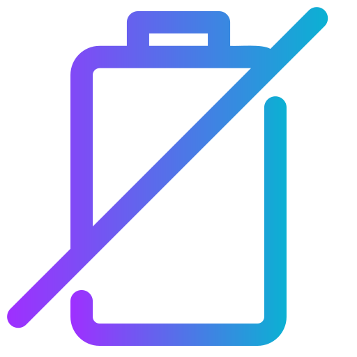 sin batería icono gratis