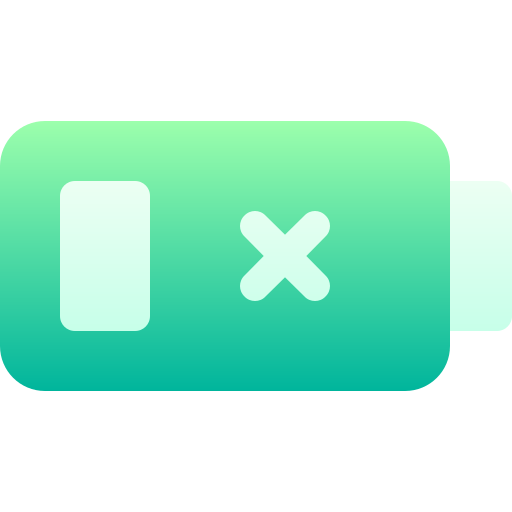 batería vacía icono gratis