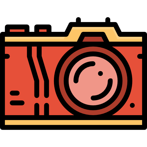 Photo camera Linector Lineal Color icon