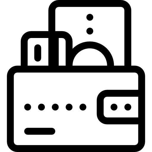 billetera icono gratis