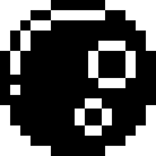 Full moon Pixel Solid icon