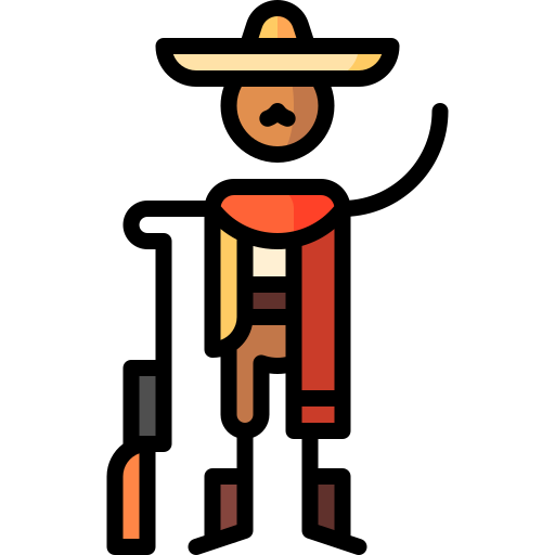 hombre mexicano icono gratis