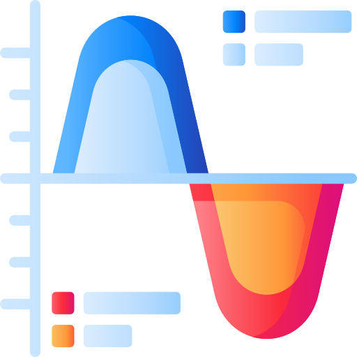 gráfico de onda icono gratis