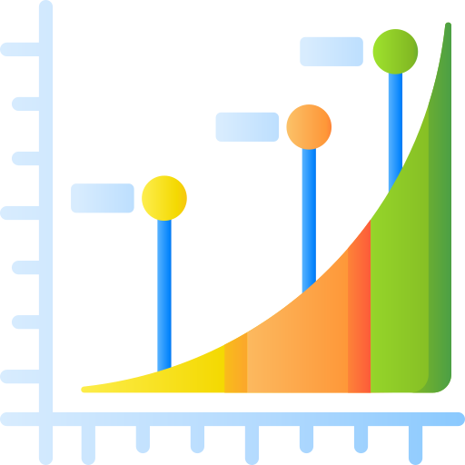 gráfico de barras icono gratis