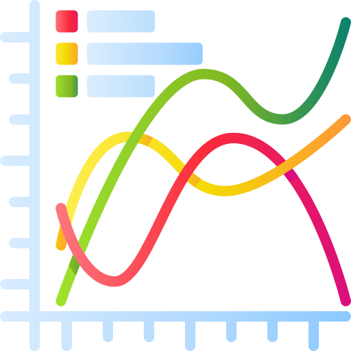 gráfico de linea icono gratis