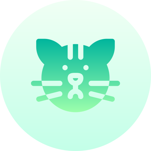 Cat Basic Gradient Circular icon