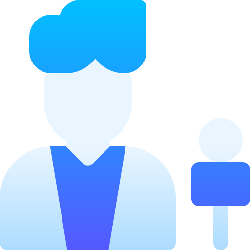 periodista icono gratis