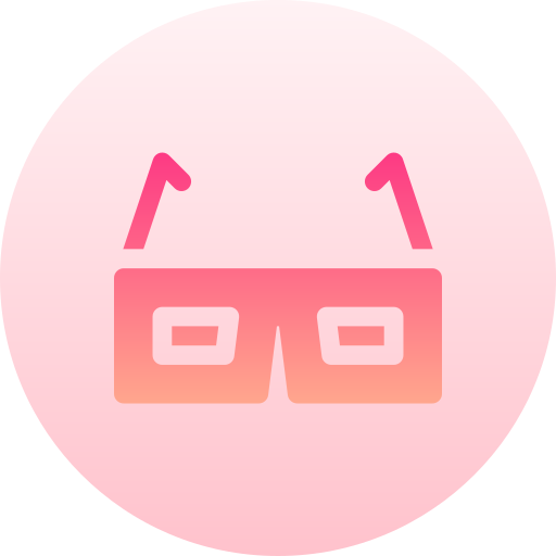 gafas 3d icono gratis