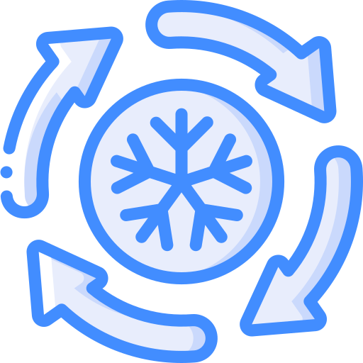 Snowflake Basic Miscellany Blue icon