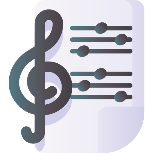 partitura icono gratis