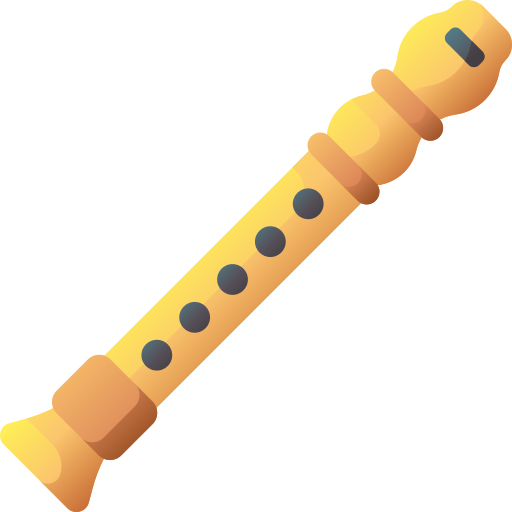 Flute 3D Basic Gradient icon