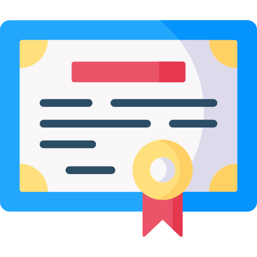 certificado icono gratis