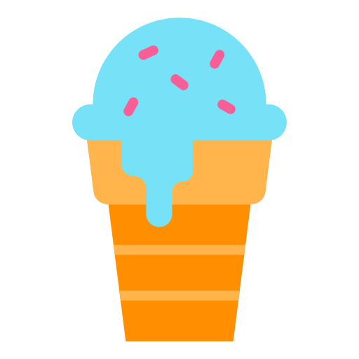 cucurucho de helado icono gratis