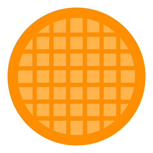 Waffle Good Ware Flat icon