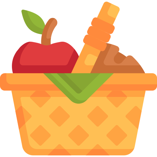 Picnic basket - Free food icons