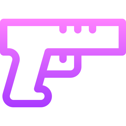 Gun Basic Gradient Lineal color icon