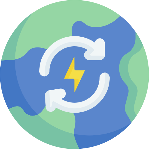Renewable energy free icon