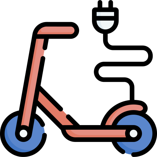 scooter electrico icono gratis