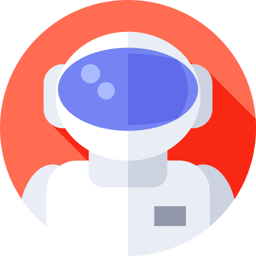 Astronaut Flat Circular Flat icon