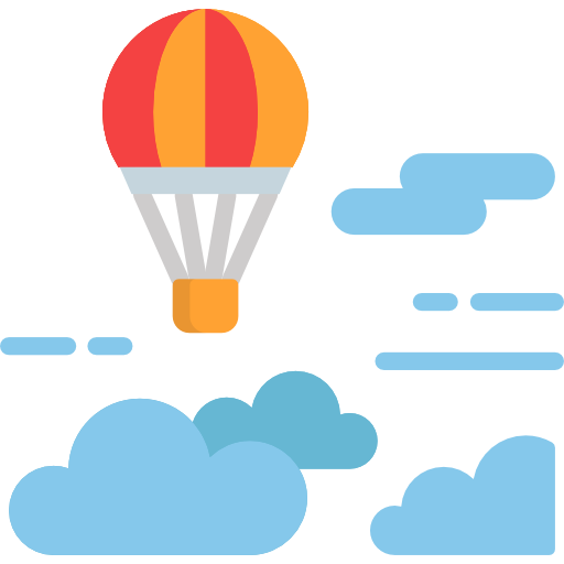 Hot air balloon Special Flat icon