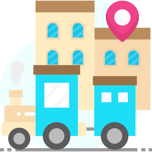 estación de ferrocarril icono gratis