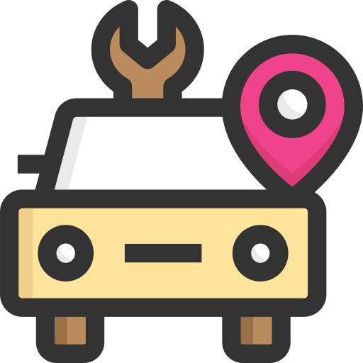 reparación de autos icono gratis
