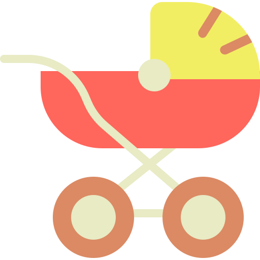 carrito de bebé icono gratis