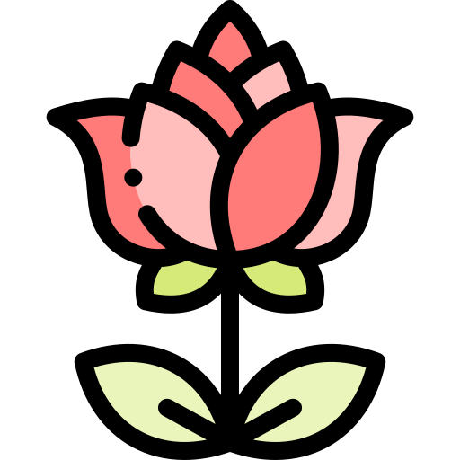 Lotus Detailed Rounded Lineal color icon