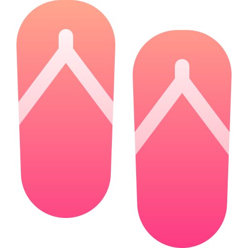 Flip flops Basic Gradient Gradient icon