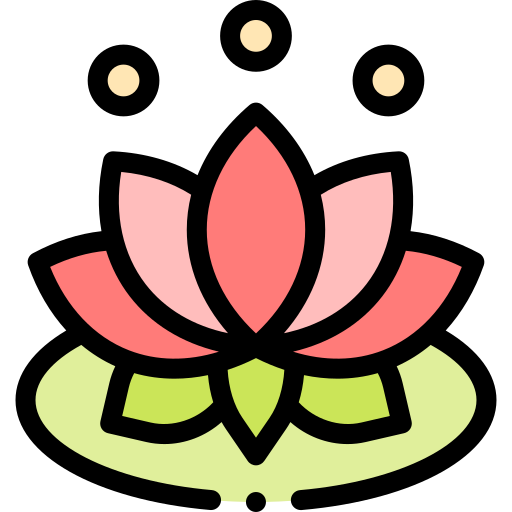 Lotus Detailed Rounded Lineal color icon