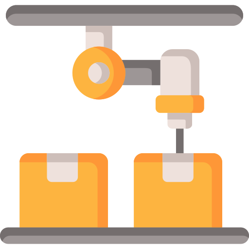 robot industrial icono gratis