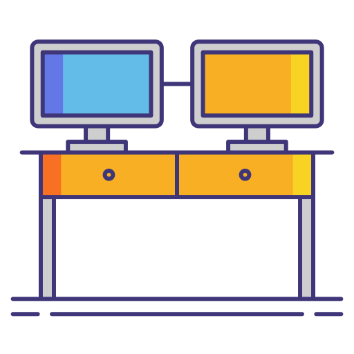 Monitors Flaticons Lineal Color icon