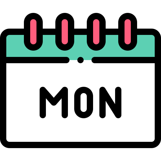 Calendar Detailed Rounded Lineal color icon