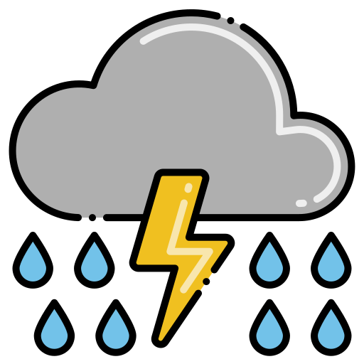 Storm Flaticons Lineal Color icon