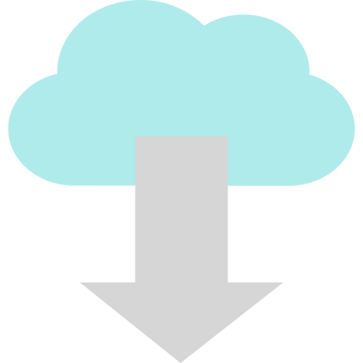 Cloud download free icon