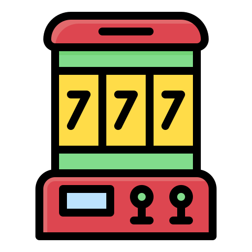 Poker Machine Generic Outline Color Icon