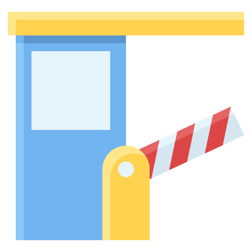 barrera de estacionamiento icono gratis