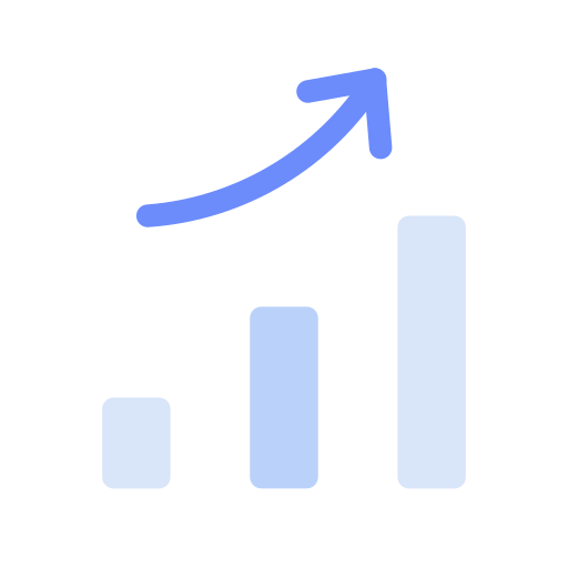 gráfico de crecimiento icono gratis