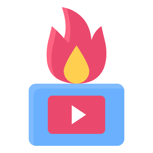 trending video icono gratis