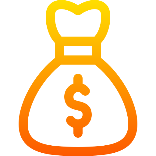 sac d'argent Icône gratuit