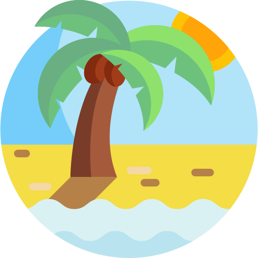 Island Detailed Flat Circular Flat icon