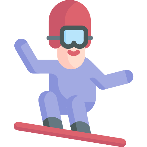 snowboarder icono gratis