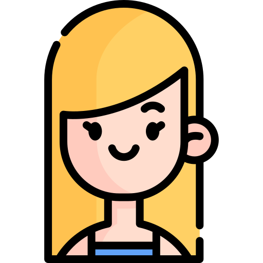 Cute girl en psd y icon, png